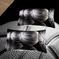 Tailor Shop Basketball Comforter Set for Boys Kids Teens Ultra Soft Microfiber Black and Gray Sports Theme Basketball Bedding Sets Full Size with 1 Comforter and 2 Pillowcases…
