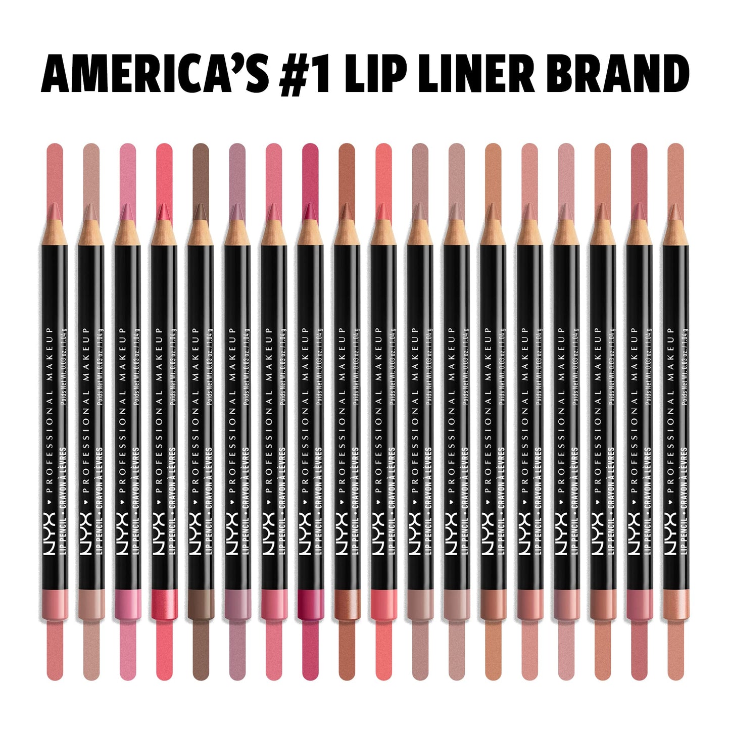 NYX PROFESSIONAL MAKEUP Slim Lip Pencil, Long-Lasting Creamy Lip Liner - Rose