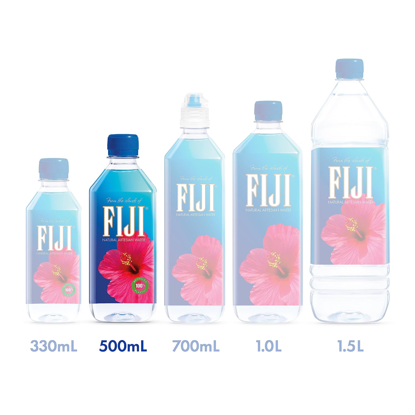 FIJI Natural Artesian Bottled Water 500 mL / 16.9 Fl Ounce (Pack of 24)