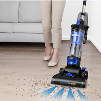 Eureka Lightweight Powerful Upright Vacuum Cleaner for Carpet and Hard Floor, PowerSpeed, New Model,Blue,black/New Model