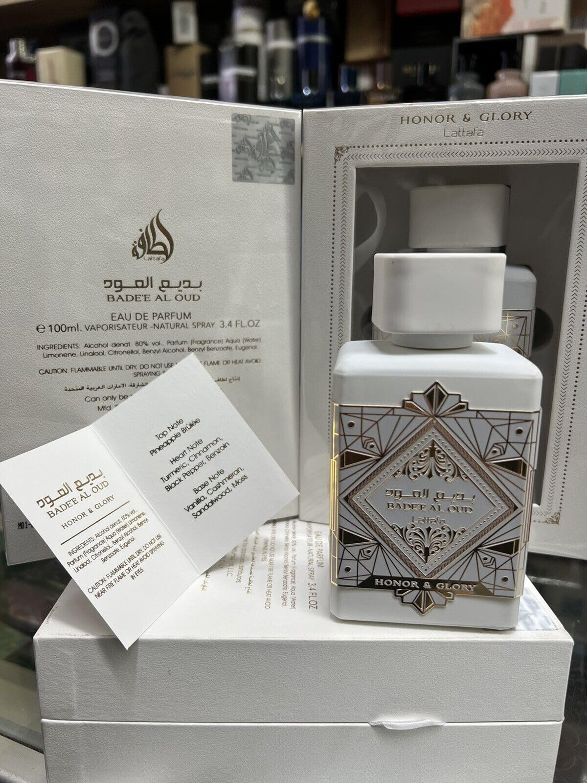 LATTAFA BADE'E AL OUD HONOR & GLORY 3.4 EAU DE PARFUM SPRAY