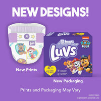 Luvs Diapers - Size 3, 104 Count, Paw Patrol Disposable Baby Diapers