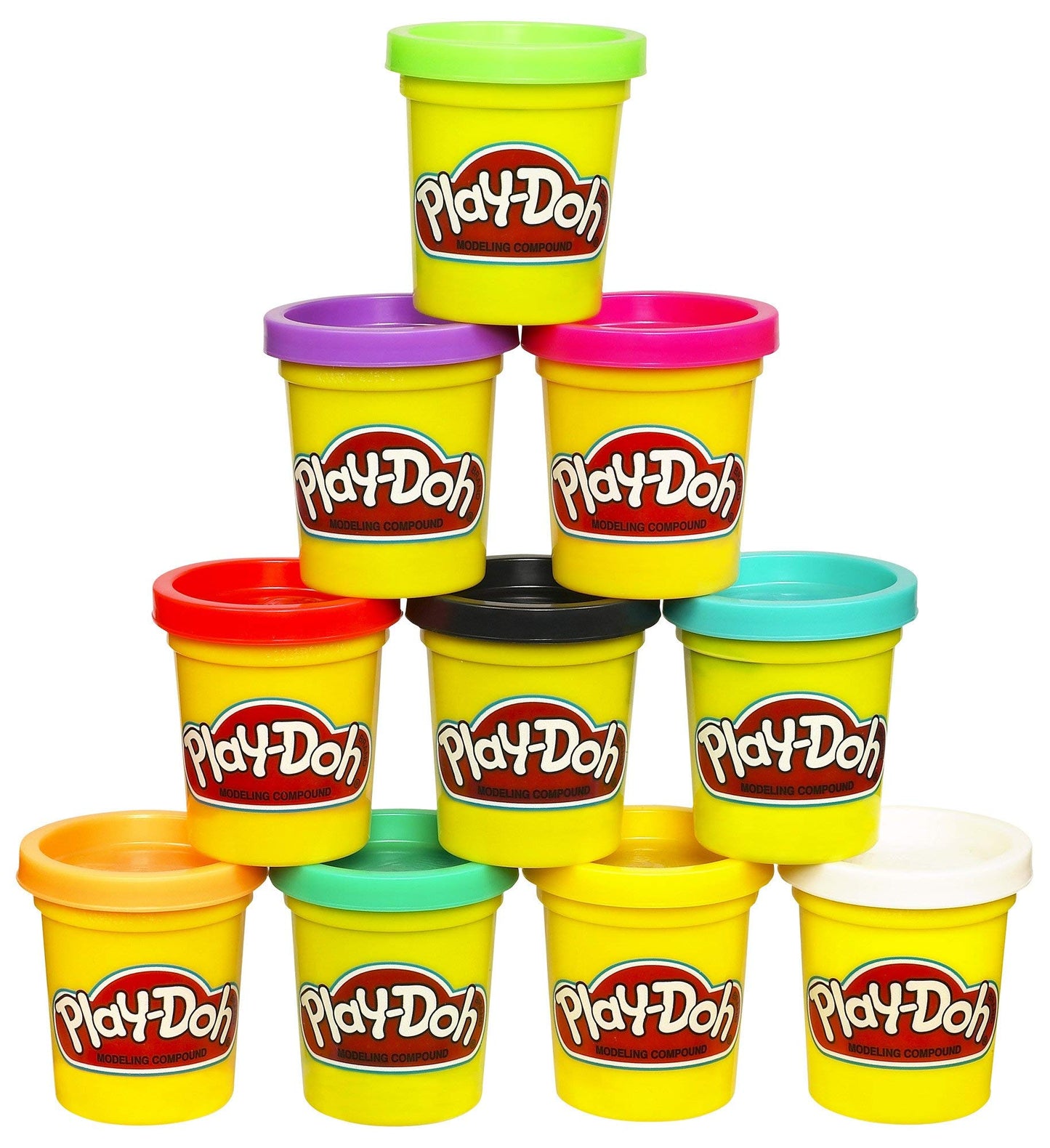 Play-Doh Modeling Compound 10-Pack Case of Colors, Non-Toxic, Assorted, 2 oz. Cans, Multicolor, Christmas Stocking Stuffers for Kids, Ages 2 and Up (Amazon Exclusive)