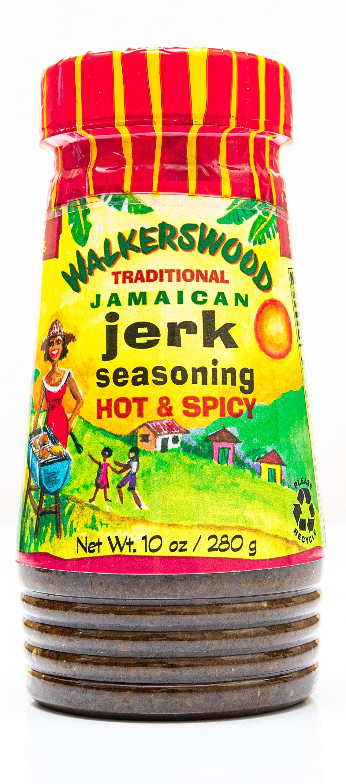Walkerswood Traditional Jamaican Jerk Seasoning, Hot & Spicy, 10 oz