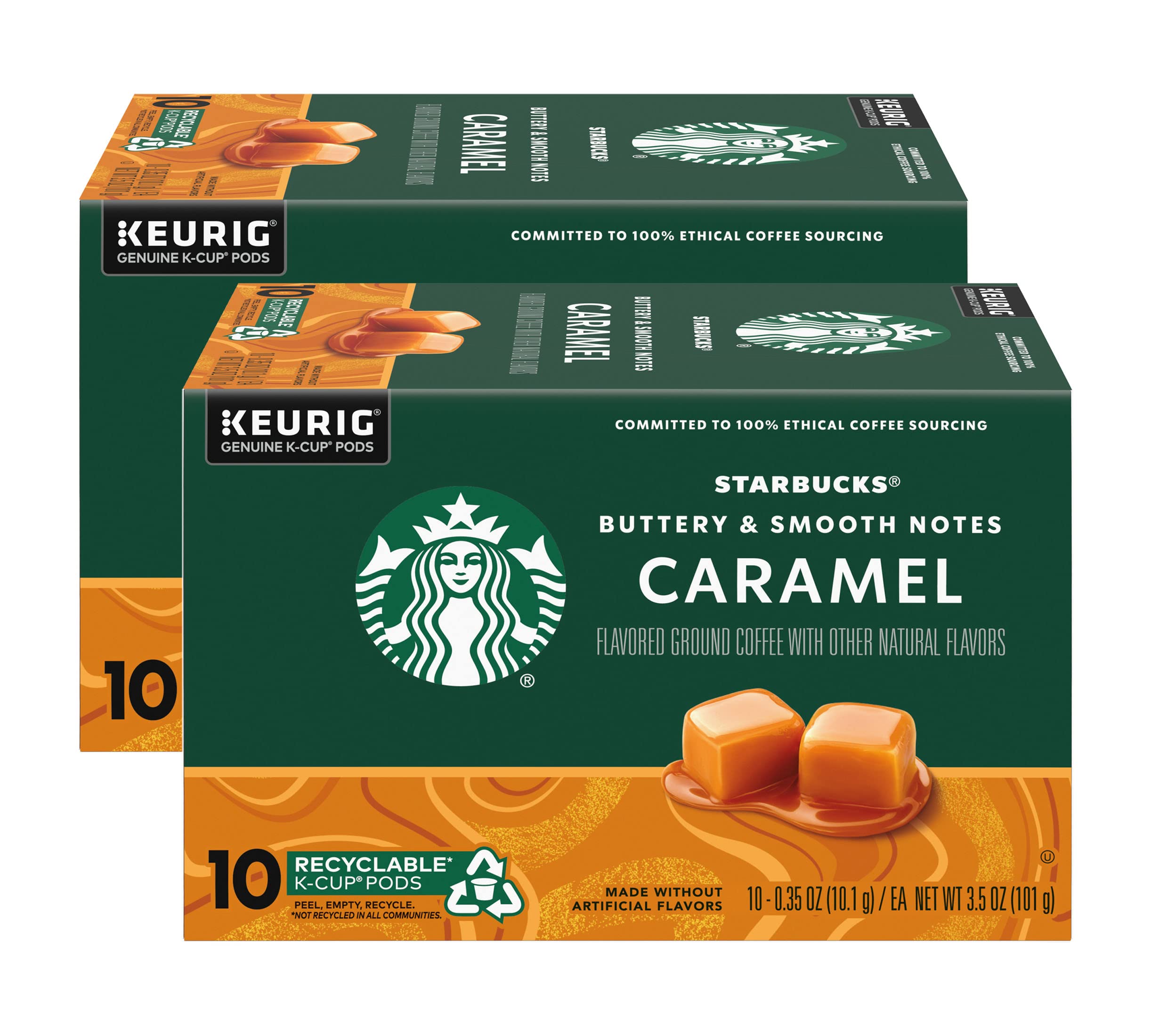Starbucks Coffee Company Starbucks Flavored Coffee K-Cup Pods, Caramel, 10 CT
