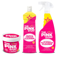 Stardrops - The Pink Stuff Miracle Cleaning Paste, Multi-Purpose Spray, And Cream Cleaner 3-Pack Bundle (1 1 Cleaner)