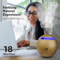 GuruNanda Light Globe Essential Oil Diffuser - 7 Color Changing LED Lights - Cool Mist Ultrasonic Humidifier For Aromatherapy Oils - Water Auto Shut-off …(Light Globe (No Oils))
