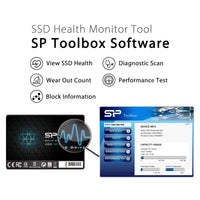 Silicon Power 2TB SSD 3D NAND A55 SLC Cache Performance Boost SATA III 2.5" 7mm (0.28") SSD Internal Solid State Drive (SP002TBSS3A55S25)