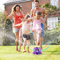 SAMTOP Outdoor Water Spray Sprinkler for Kids and Toddlers, Summer Outside Toys Backyard Games with 8 Wiggle Tubes, Attaches to Garden Hose Splashing Fun Toys for 3 4 5 6 7 8 Year Old Boys Girls Gift