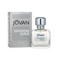 Jovan Ginseng N.R.G. Eau de Cologne Spray, Refreshing Cologne for Men, Natural Scent, Vegan Formula, 1.0oz