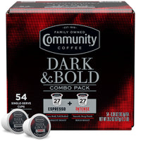 Community Coffee Dark & Bold Variety 54 Count Coffee Pods, Extra Dark Roast Compatible with Keurig 2.0 K-Cup Brewers, 54 Count (Pack of 1)