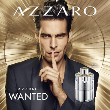 Azzaro Wanted Eau de Parfum - Energizing & Intense Mens Cologne - Woody, Aromatic & Spicy Fragrance - Juniper Berries, Sage, Vetiver - Lasting Wear - Luxury Perfumes for Men - Full Size, 3.3 Fl. Oz