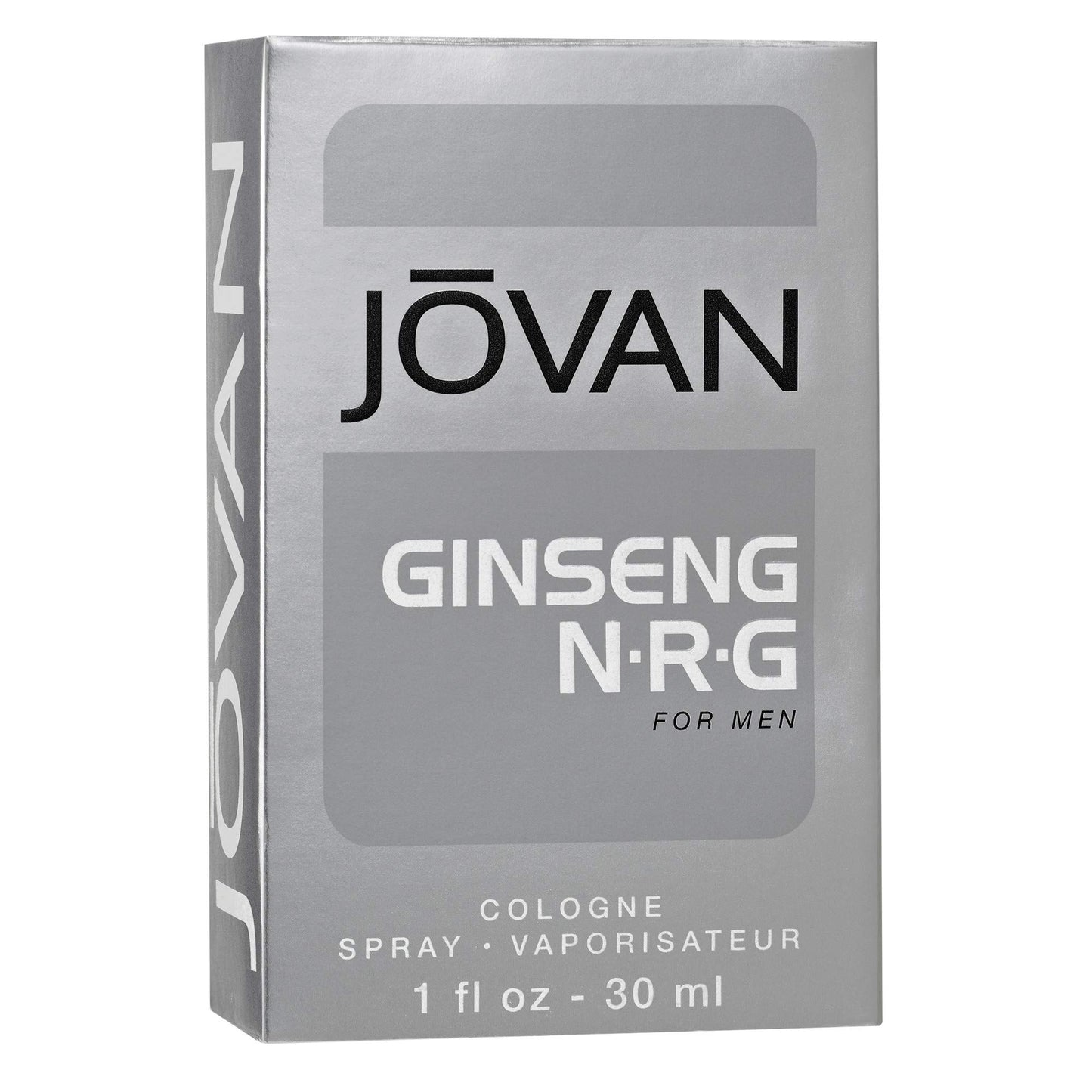 Jovan Ginseng N.R.G. Eau de Cologne Spray, Refreshing Cologne for Men, Natural Scent, Vegan Formula, 1.0oz