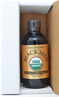 Organic Black Seed Oil 4oz - USDA Certified - High Thymoquinone, Turkish Origin, Pure Nigella Sativa - Cold Pressed, Unrefined, Vegan - Omega 3 6 9, Antioxidant, Immune Boost, Joints, Skin & Hair