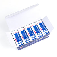 Pentel Hi-Polymer Block Eraser, Large, White, Pack of 10 ZEH-10 Erasers (ZEH10PC10)