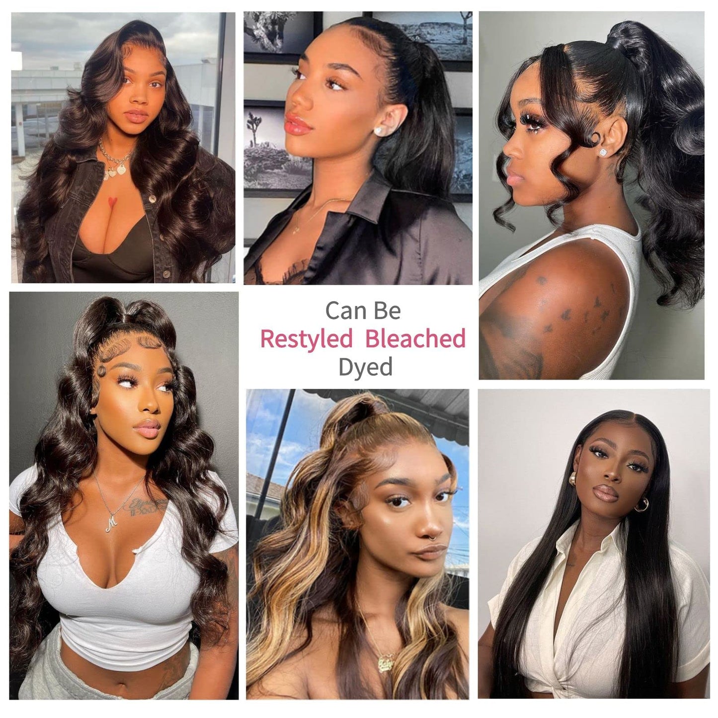 SoHygge 13x4 Lace Front Wigs Human Hair 24 Inch Lace Front Wigs Pre Plucked with Baby Hair 180% Density Glueless Human Hair Wigs for Women HD Transparent Lace Frontal Wigs Natural Black