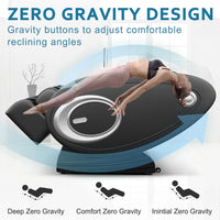 Massage Chair Blue-Tooth Connection and Speaker, Recliner with Zero Gravity with Full Body Air Pressure, Easy to Use at Home and in The Office