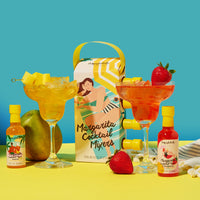 Thoughtfully Cocktails, Margarita Mixer Gift Set, 2.3 Ounces Each, Flavors Include Blood Orange, Strawberry, Mango, Watermelon, and Lime, Includes Rimming Salt, Pack of 5 (Contains NO Alcohol)