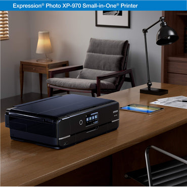 Epson Expression Photo XP-970 Wireless Color Photo Printer with Scanner and Copier, Black