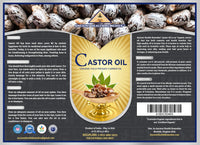 Ancient Health Remedies Organic Castor Oil - Cold Pressed, Unrefined, Pure Carrier Oil for Hair Growth, Skin Moisturizing & Softening (16 oz)