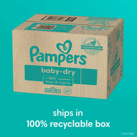 Pampers Baby Dry Diapers - Size 6, 144 Count, Absorbent Disposable Diapers