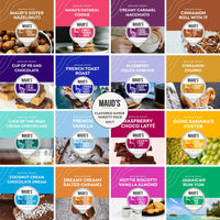 Mauds Super Flavored Coffee Variety Pack - 80ct Single Serve Pods with 16 Flavors of Medium Roast Arabica Coffee