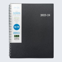 Blue Sky 2023-2024 Academic Year Weekly and Monthly Planner, 8.5" x 11", Flexible Cover, Wirebound, Enterprise (144719)