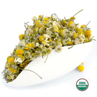 Chamomile Tea 1LB (16Oz) 100% CERTIFIED Organic (USDA seal) Chamomile Flowers Herbal Tea (Matricaria Chamomilla) in 1 lb Bulk Kraft BPA free Resealable Bags from U.S. Wellness