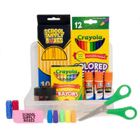 Back to School Supply Box Grades K-5 - School Supply Kit Back to School Essentials - 32 Pieces