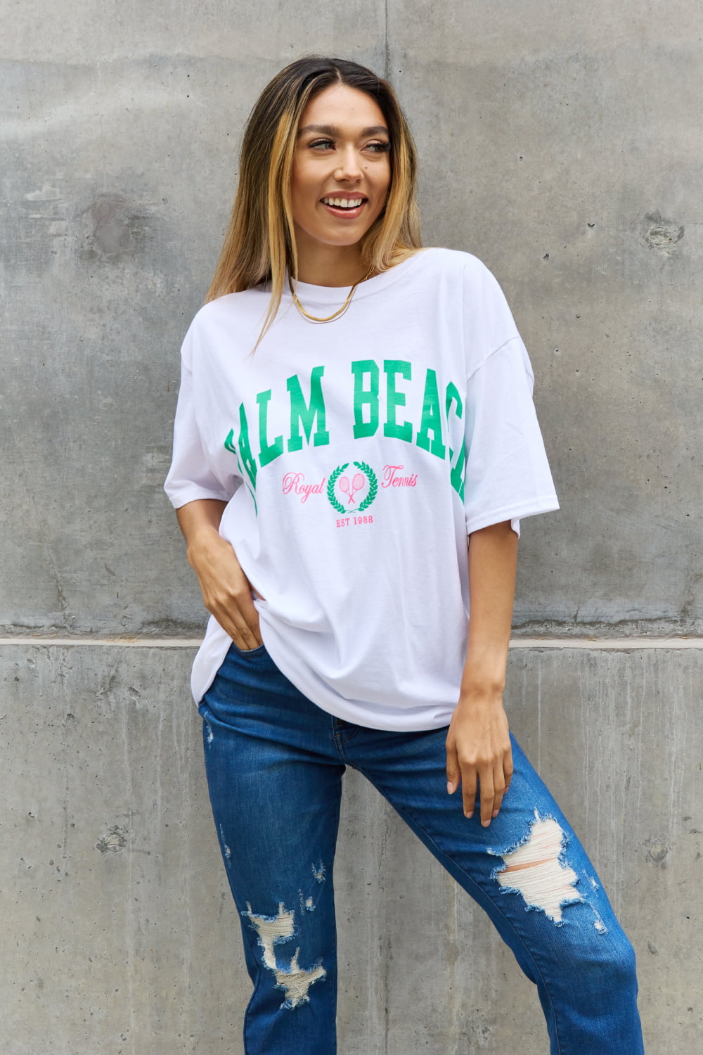 Sweet Claire "Palm Beach" Graphic T-Shirt