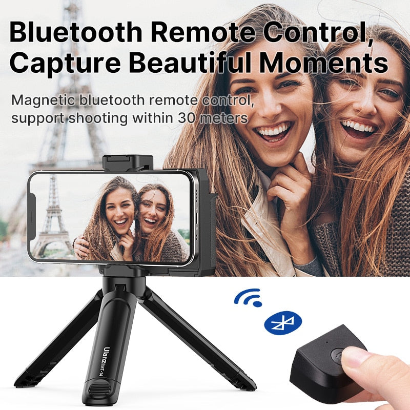 Ulanzi CapGrip I II Smartphone Handheld Selfie Booster Hand grip Bluetooth Remote Control Phone Shutter for iPhone Android Phone