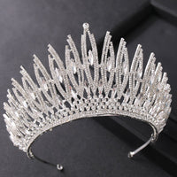 Luxury Crystal Gold Color Big Crown Tiara Queen Women Beauty pageant Prom Crowns Tiaras Wedding Bridal Hair Jewelry Accessories