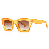 SHAUNA Rivets Fashion Square Sunglasses Women Brand Designer Retro Blue Purple Eyewear Men Gradient Sun Glasses Shades UV400
