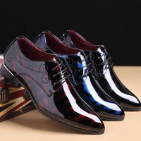 2021 Newly Men's Patent Leather Oxford Shoes  Men Formal Shoes