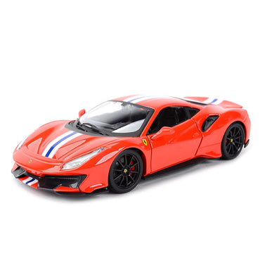 Bburago 1:24 Ferrari 488 PIsta Sports Car Static Die Cast Vehicles Collectible Model Car Toys