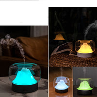 BPA Free Aroma Diffuser 400ML Moutain View Essential Oil Aromatherapy Difusor With Warm and Color LED Lamp Humidificador