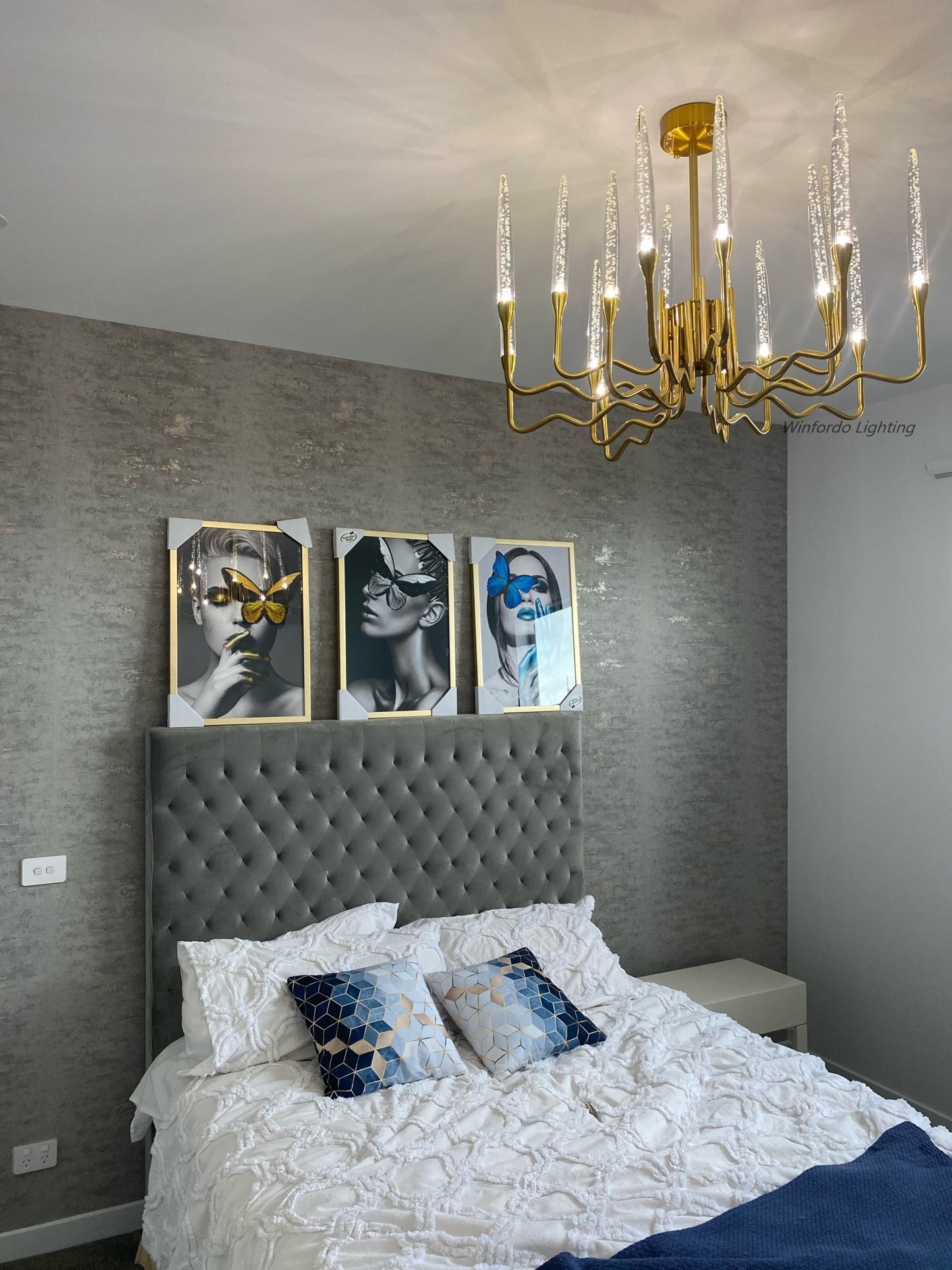 2022 Modern Luxury Light LED Crystal Chandelier Tree Branch Decoration Lamp For Dining Room Bedroom Winfordo IN STOCK