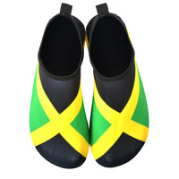 Water Shoes for Women and Men Quick-Dry Swim Beach Shoes for Outdoor Surfing Yoga Exercise Jamaica Flag Caribbean Reggae Rasta