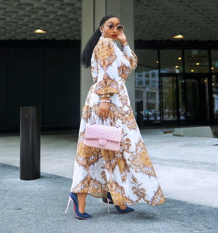Sexy African Dresses for Women Spring Autumn 2020 Long Shirt Dress Das –  Mega Mart Center
