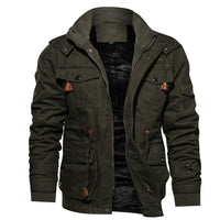 2021 Autumn Winter New Men Fleece Tough Guy Masculine Jacket Coats