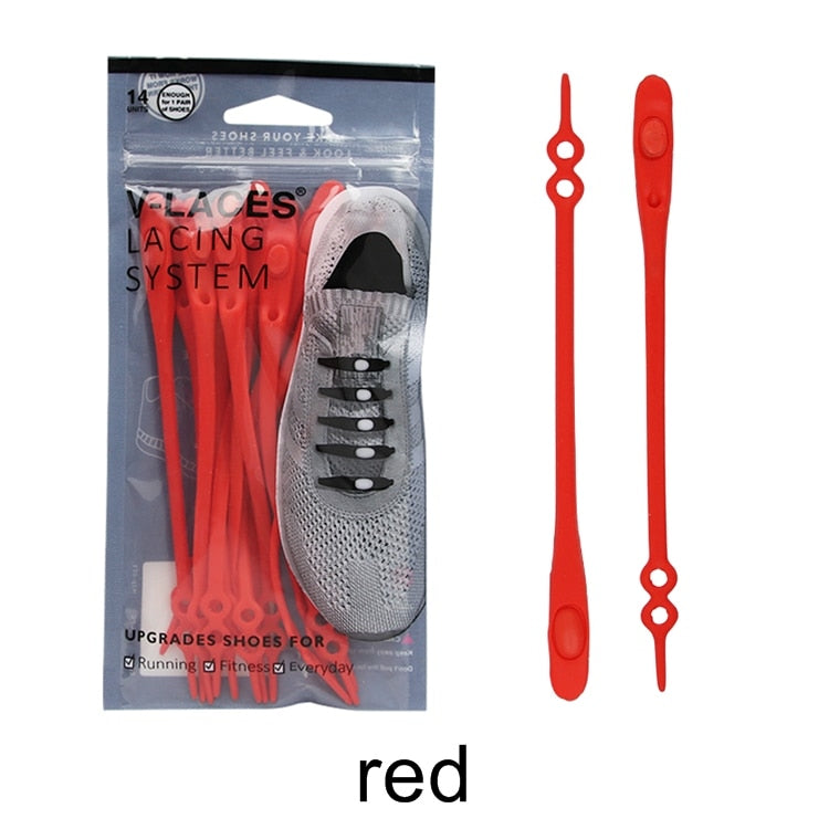 14pcs/set Waterproof Silicone Shoelace Safty Shoes Accessories