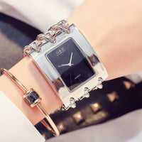 Women Luxury Brand Watch Dress Rhinestone Women Wristwatches Stylish Gold Female Watches