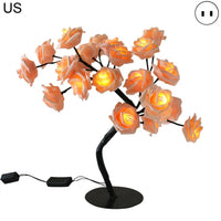 Christmas led tree decoration 24LED Light Night Lamp Romantic Flower Warm Rose Tree Light Wedding Holiday Decoration