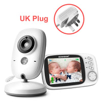 Babyphone sans fil VB603 avec moniteur vidéo LCD, dispositif de surveillance de bébé avec caméra de sécurité et vision nocturne, 2 voies audio et pour parler, 3,2 pouces, 2,4 G, pour babysitter