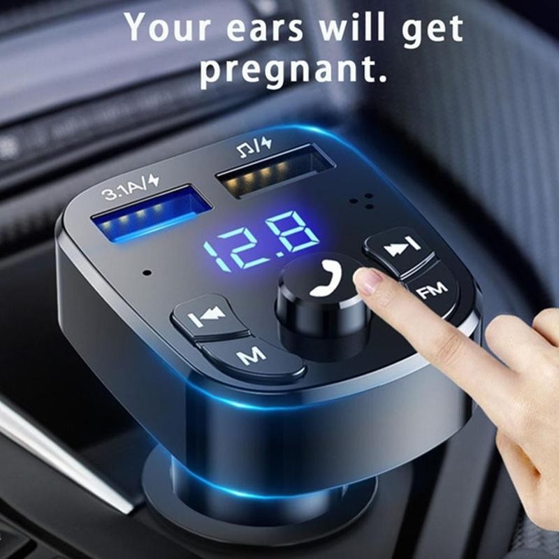 FM Transmitter Bluetooth Wireless Car kit Handfree Dual USB Car Charger 2.1A MP3 Music TF Card U disk AUX Player