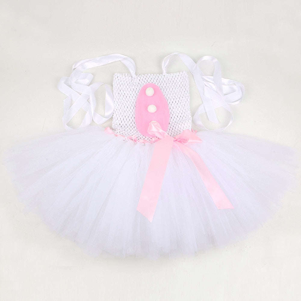 Baby Girls Easter Bunny Tutu Dress for Kids Rabbit Cosplay Costumes Toddler Girl Birthday Party Outfit