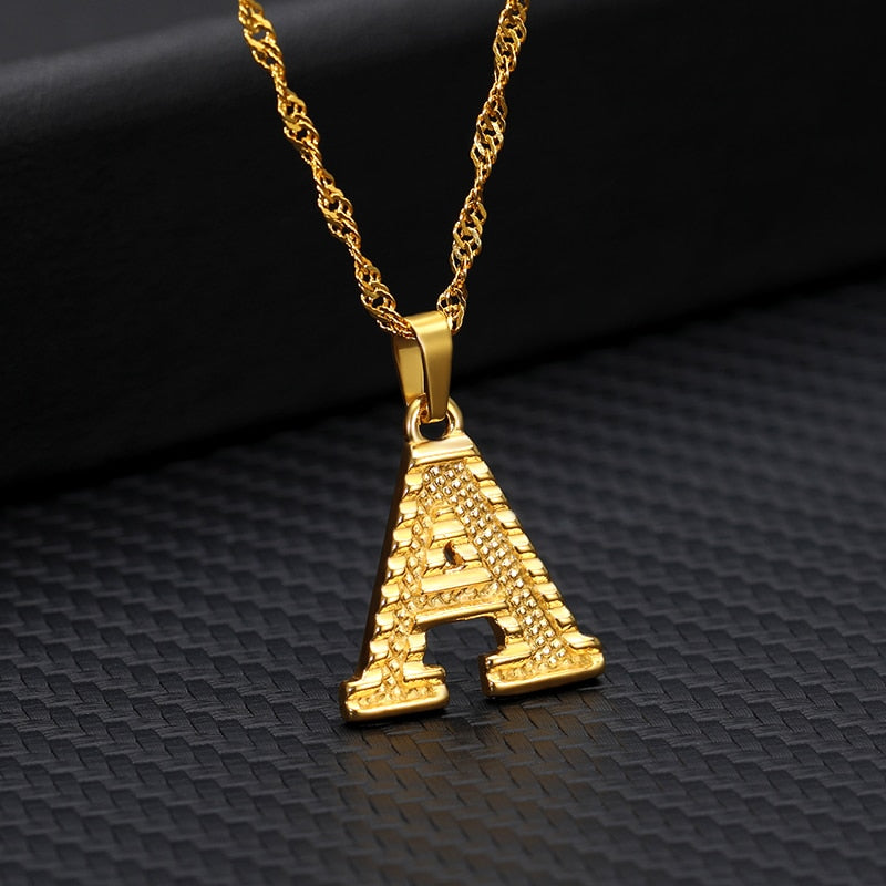 Collier Femme 2020 Capital Letter Neckaces For Women Boho Jewelry Stainless Steel Alphabet Initial Necklace Best Friend Gift