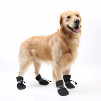 4pcs Antiskid Pet Dog Shoes Pet Protection Soft-soled Puppy Chihuahua Cat Shoes Winter Prewalkers Soft Supplies Pet Paw Care