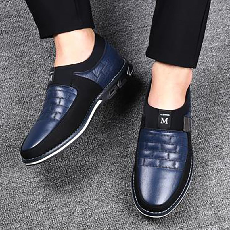 2020 Big Plus Size 38-48 Leather Men Shoes Fashion Loafers Breathable Casual Slip On