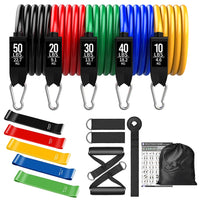 150lbs Resistance Bands Set for Women Latex Exercise Workout Band